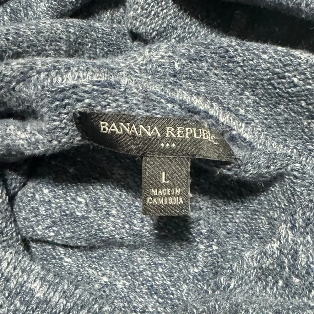 Banana Republic Gray Raglan Cut‎ Hoodie Sweatshirt Adult Large
